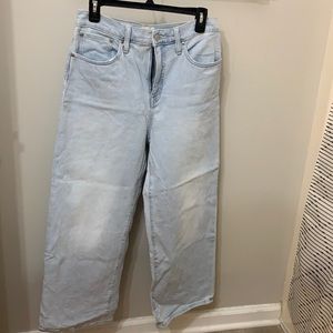 J crew acid wash slim wide leg
